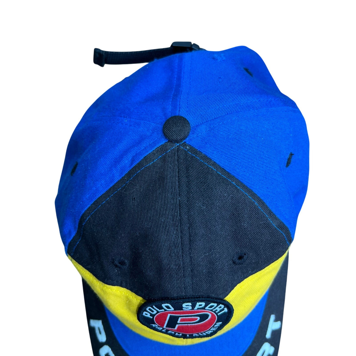 Vintage Polo Sport Ralph Lauren Brim Spell Out StrapBack Hat