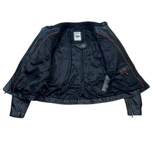 Load image into Gallery viewer, Women’s Harley Davidson Spell Out Leather Motorcycle Jacket

