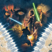 Load image into Gallery viewer, Vintage Liquid Blue Star Wars Tie Dye Movie Promo Tee
