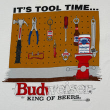 Load image into Gallery viewer, Vintage 1993 Budweiser King Of Beers It’s Tool Time Beer Promo Tee
