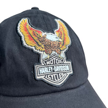 Load image into Gallery viewer, Harley Davidson Motorcycles Eagle Logo StrapBack Hat
