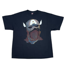 Load image into Gallery viewer, NWT 2008 Marvel Mad Engine Captain America Helmet Comic Tee
