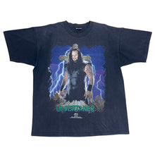 Load image into Gallery viewer, Vintage 1997 WWF Undertaker Lightning Cross Cemetery Wrestling Tee
