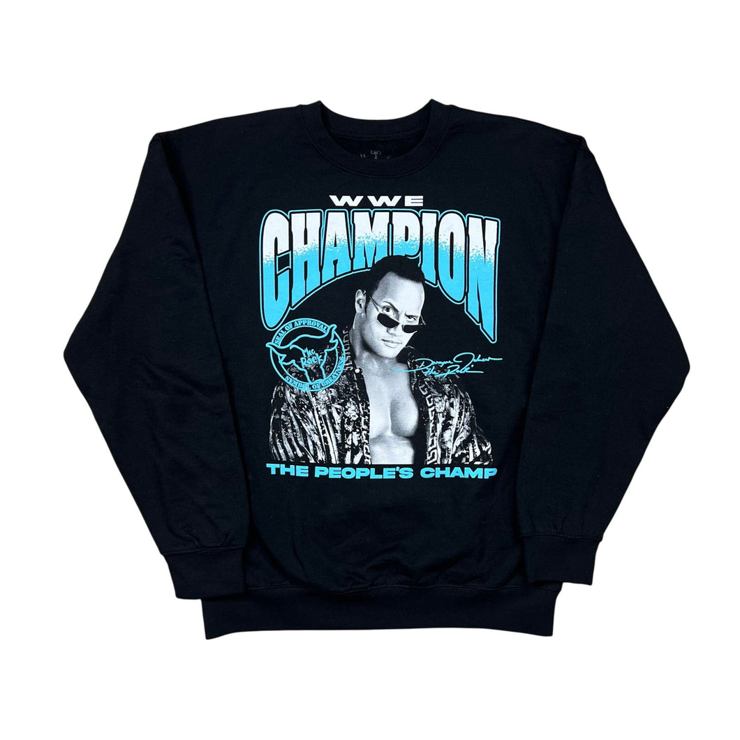 WWE Dwayne The Rock Johnson Peoples Champ Pullover Crewneck Sweatshirt