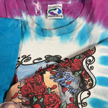 Load image into Gallery viewer, Vintage 1995 Liquid Blue Grateful Dead Skull And Roses Tie Dye Band Tee
