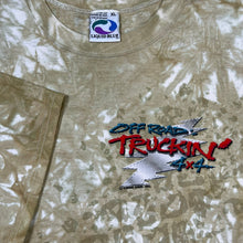 Load image into Gallery viewer, Vintage 1996 Liquid Blue Grateful Dead Off Road Truckin Tie Dye Band Tee
