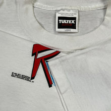 Load image into Gallery viewer, Vintage 1992 Ren &amp; Stimpy Don’t Touch That Dial Nickelodeon TV Show Promo Tee
