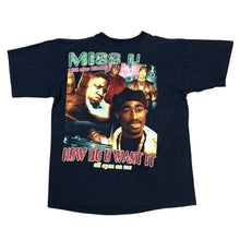 Load image into Gallery viewer, Vintage Notorious B.I.G. Tupac Shakur Miss You Memorial Parking Lot Bootleg Rap Tee
