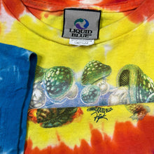 Load image into Gallery viewer, Vintage 1999 Liquid Blue Woodland Elf Nature Tie Dye Tee
