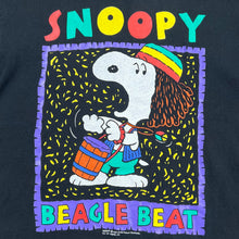 Load image into Gallery viewer, Vintage Peanuts Snoopy Beagle Beat Rasta Drummer Tee
