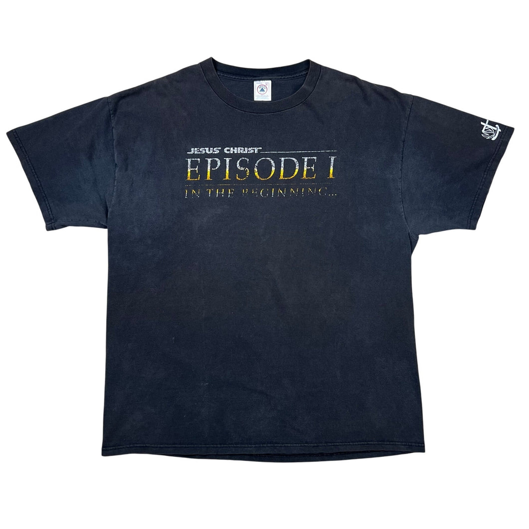 Vintage Jesus Christ Star Wars Religious Parody Tee