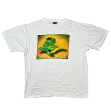Load image into Gallery viewer, Vintage 1996 Will Bullas Ribbit Riff Jazz Frog Art Tee
