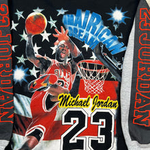 Load image into Gallery viewer, Vintage Michael Jordan Amairican Dream Big Print Euro Bootleg Hoodie Sweatshirt
