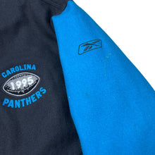 Load image into Gallery viewer, Reebok NFL Carolina Panthers Football Varsity Jacket
