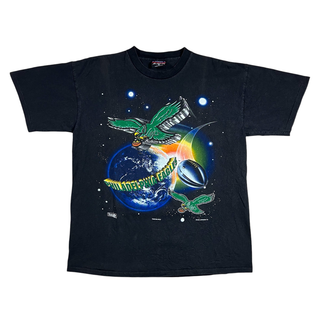 Vintage 1995 Philadelphia Eagles Outer Space Football Tee