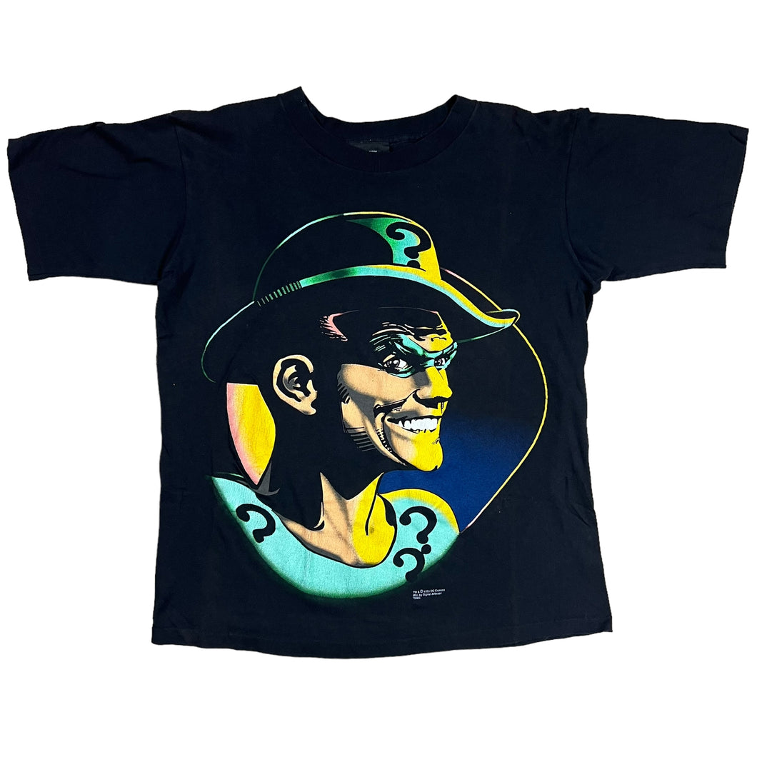 Vintage 1995 Jim Carrey The Riddler Batman Promo Tee