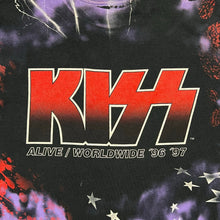 Load image into Gallery viewer, Vintage 1996 Kiss Alive Worldwide Band AOP Tour Tee
