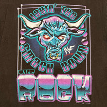 Load image into Gallery viewer, Vintage 1998 WWF The Rock Layin The Smack Down Wrestling Tee
