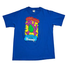 Load image into Gallery viewer, Vintage 1992 JCPenny Loves Barney TV Show Promo Tee
