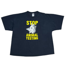 Load image into Gallery viewer, Vintage Stop Animal Testing Bunny Exam Parody Tee
