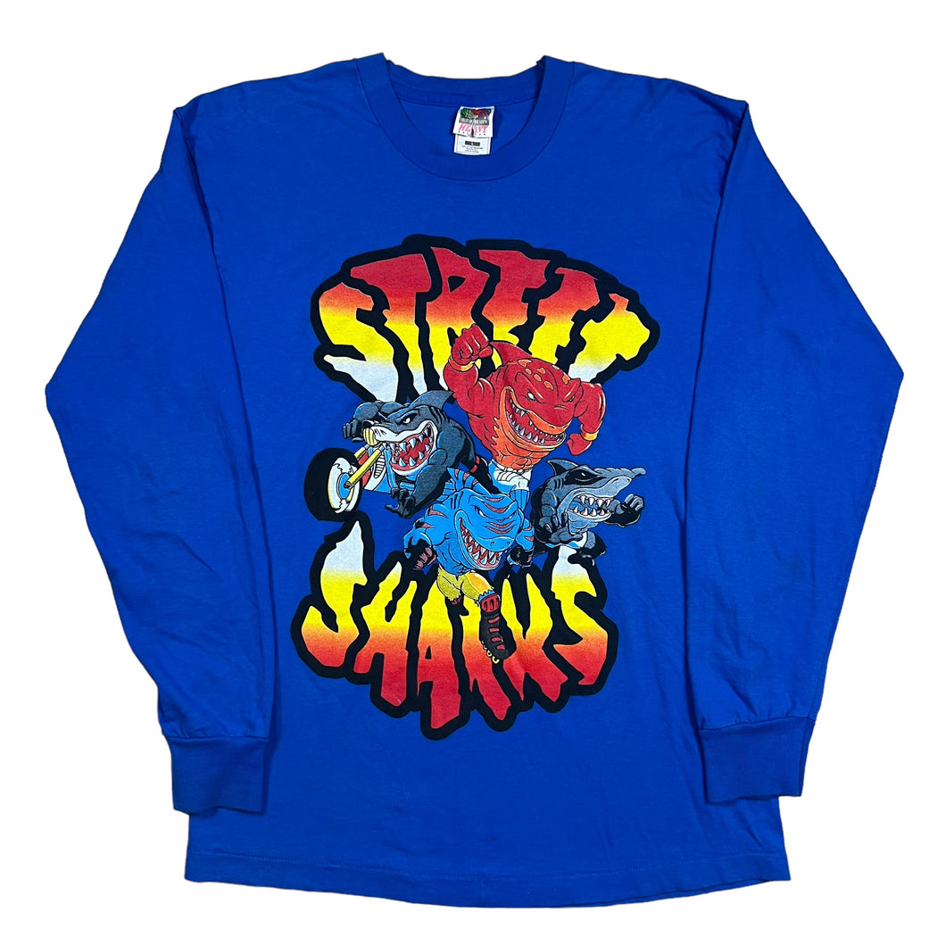 Street Sharks TV Show Promo Long Sleeve Modern Bootleg Tee