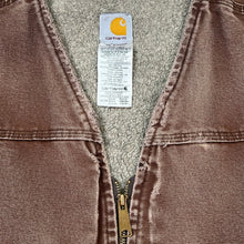 Load image into Gallery viewer, Vintage Carhartt Duck Canvas Sherpa Lined Zip Up Vest
