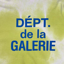 Load image into Gallery viewer, Gallery Dept. French Zip Lime Tie Dye Spell Out Hoodie Sweatshirt
