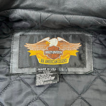 Load image into Gallery viewer, Vintage Harley Davidson Leather Motorcycle Jacket
