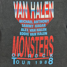 Load image into Gallery viewer, Vintage 1988 Van Halen Monsters Of Rock Tour Tee
