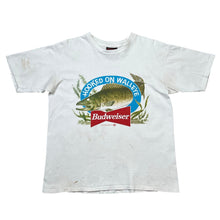 Load image into Gallery viewer, Vintage 1993 Budweiser Hooked On Walleye Fish Beer Promo Tee
