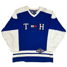 Load image into Gallery viewer, Vintage Tommy Hilfiger Jeans Flags USA Cotton Hockey Jersey
