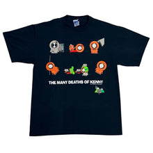 Load image into Gallery viewer, Vintage 1998 South Park The Many Deaths Of Kenny TV Show Promo Tee
