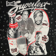 Load image into Gallery viewer, BackStockCo Budweiser SuperFest Modern Bootleg AOP Tee
