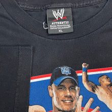 Load image into Gallery viewer, 2008 WWE John Cena Hustle Loyalty Respect U Can’t See Me Wrestling Tee
