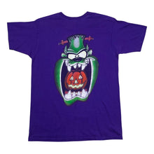 Load image into Gallery viewer, Vintage 1994 Looney Tunes Taz Frankenstein Jack O Latern Tee
