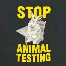 Load image into Gallery viewer, Vintage Stop Animal Testing Bunny Exam Parody Tee
