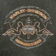 Load image into Gallery viewer, 2014 Harley Davidson Biker Babes Silhouette Pocono Mountains Motorcycle Tee

