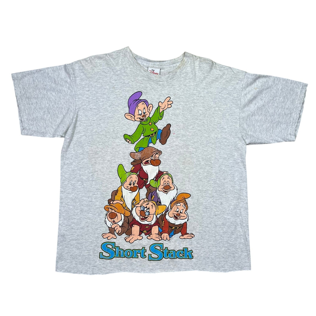Vintage Disney Snow White And The Seven Dwarfs Short Stack Movie Promo Tee