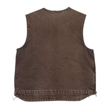 Load image into Gallery viewer, Vintage Carhartt Duck Canvas Sherpa Lined Zip Up Vest
