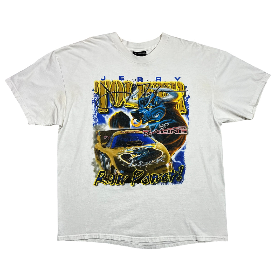 Vintage 2000 The Rock WWF Racing Jerry Toliver NASCAR Tee