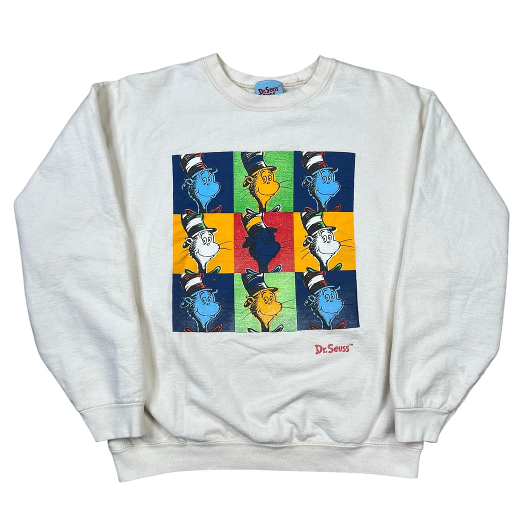 Vintage Dr. Seuss Cat In The Hat Warhol Style Crewneck Sweatshirt