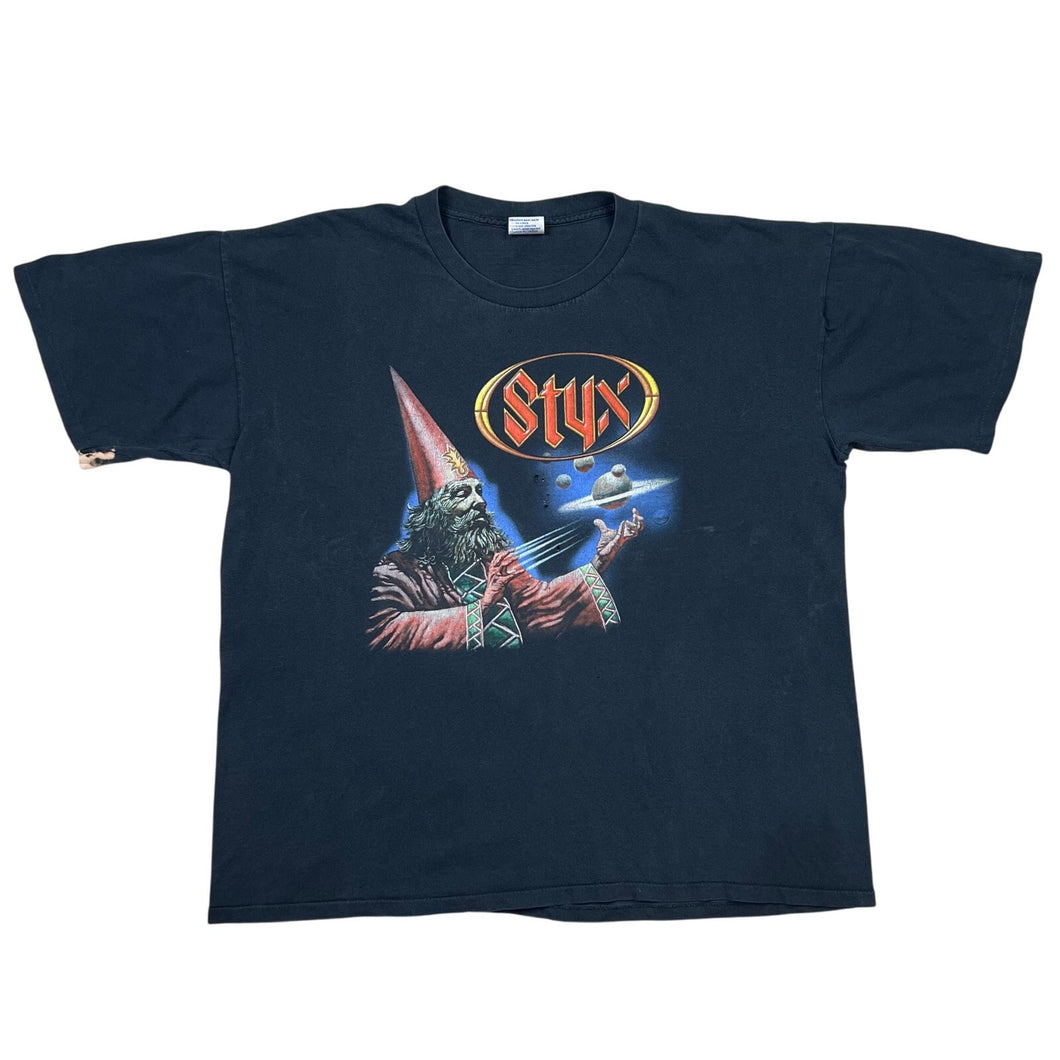 Vintage 2001 Styx Space Wizard Tour Tee