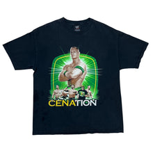 Load image into Gallery viewer, 2007 WWE John Cena Cenation Hustle Loyalty Respect Wrestling Tee
