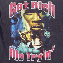Load image into Gallery viewer, Vintage 50 Cent Get Rich Or Die Tryin’ Parking Lot Bootleg Rap Tee
