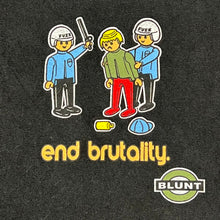 Load image into Gallery viewer, Vintage Blunt Skateboards End Brutality Playmobil Parody Tee
