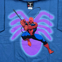 Load image into Gallery viewer, NWOT Vintage 2004 Graphitti Marvel Spider-Man Swinging Spider Tee
