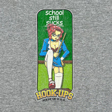 Load image into Gallery viewer, Vintage Hook Ups Skateboards School Still Sucks Tee
