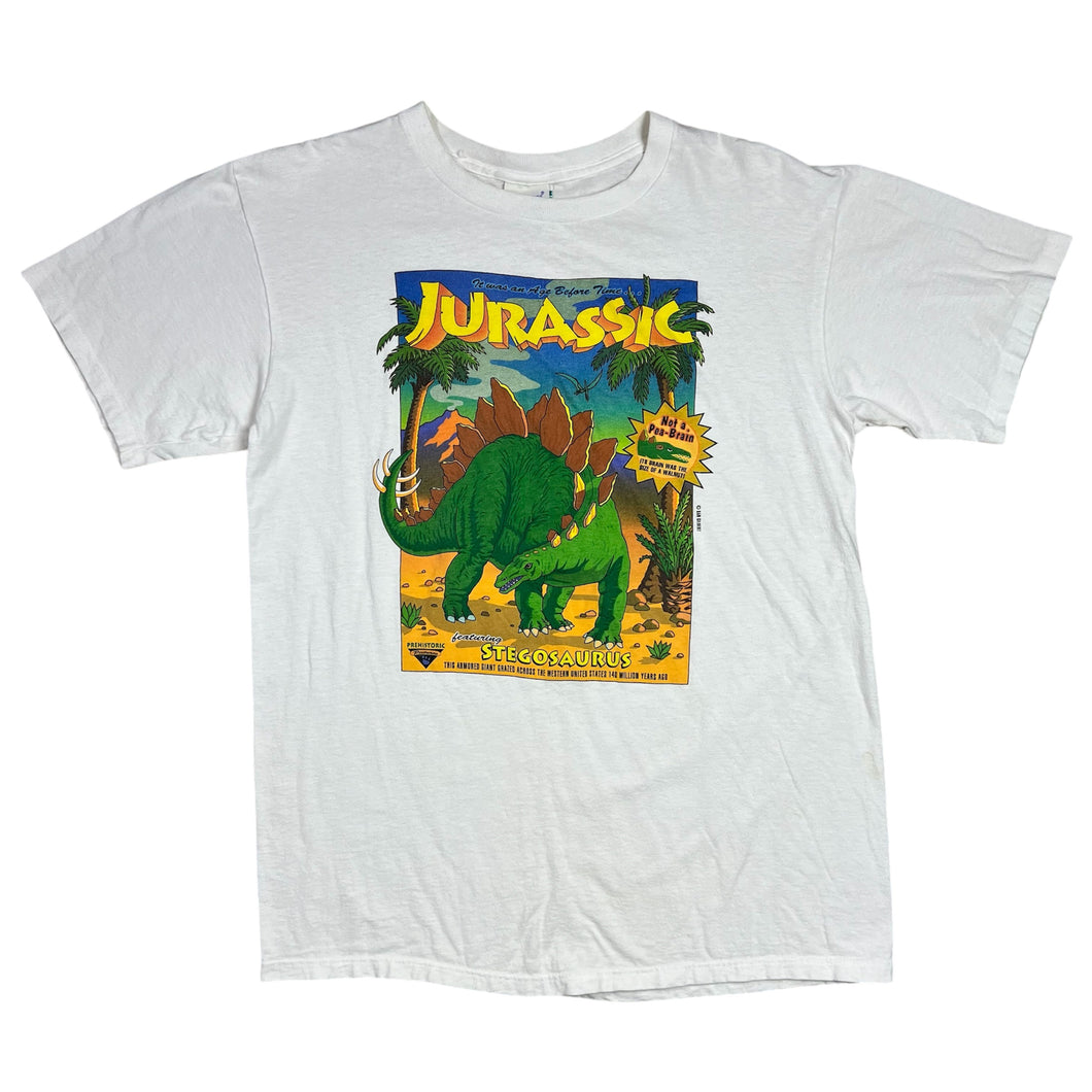 Vintage Jurassic Stegosaurus Dinosaur Dan Gilbert Art Tee