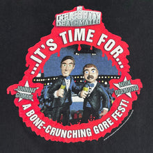 Load image into Gallery viewer, Vintage 1998 MTV Celebrity Deathmatch Announcers Gore Fest TV Show Promo Tee
