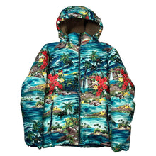 Load image into Gallery viewer, Polo Ralph Lauren Tropical Beach Floral 750 Hooded Puffer Jacket
